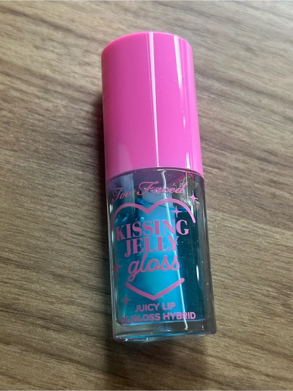 Too Faced Kissing Jelly Lip Oil/Gloss Hybrid in Blue Snow Cone